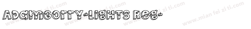 AdamGorry-Lights Reg字体转换